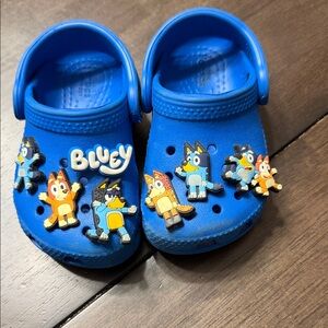 Blue Kids CROCS with Cartoon Characters